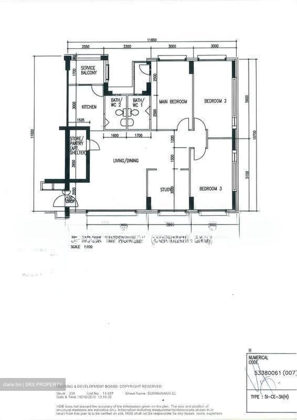 Blk 334 Sembawang Close (Sembawang), HDB 5 Rooms #627438231